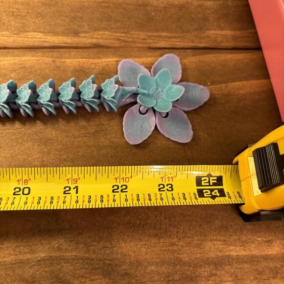 Articulated Cherry Blossom Dragon. Mermaid Colors Fidget Stress Fantasy 24 Inche - Picture 7 of 9